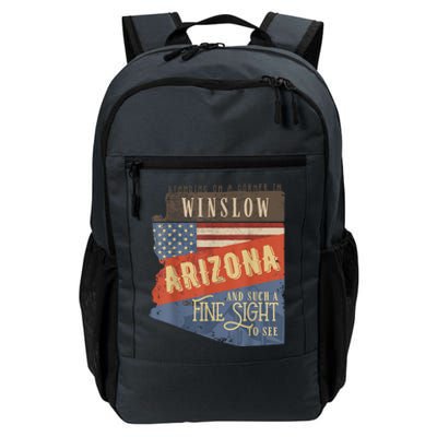 Winslow Arizona AZ US 66 Take It Easy Est. 1926 Mother Road Daily Commute Backpack