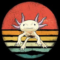 Wowsome! Adult Axolotl Retro Vintage Bucket Hat