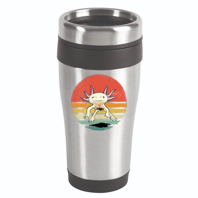Wowsome! Adult Axolotl Retro Vintage 16oz Travel Tumbler