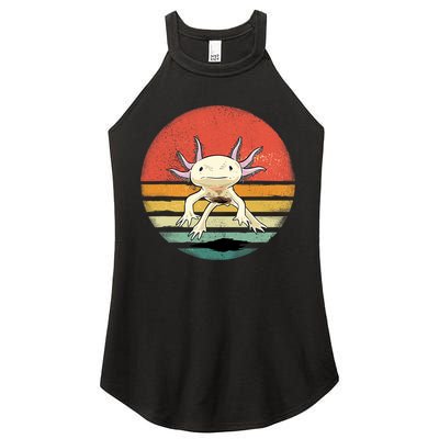 Wowsome! Adult Axolotl Retro Vintage Women's Perfect Tri Rocker Tank