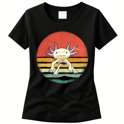 Wowsome! Adult Axolotl Retro Vintage Womens T-Shirt