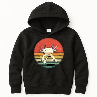 Wowsome! Adult Axolotl Retro Vintage Kids Hoodie