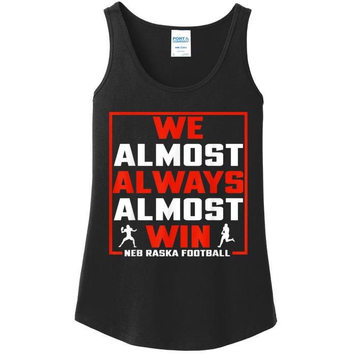 We Almost Always Almost Win Sunday Football Ladies Essential Tank