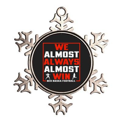 We Almost Always Almost Win Sunday Football Metallic Star Ornament