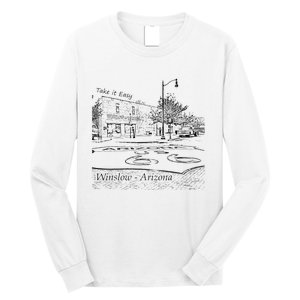 Winslow Arizona AZ US 66 Take It Easy Est 1926 Mother Road Long Sleeve Shirt