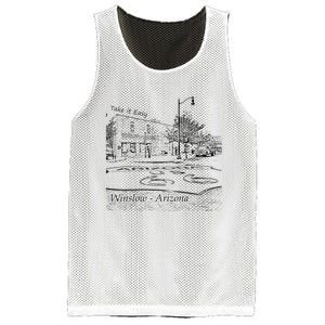 Winslow Arizona AZ US 66 Take It Easy Est 1926 Mother Road Mesh Reversible Basketball Jersey Tank