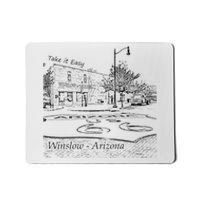 Winslow Arizona AZ US 66 Take It Easy Est 1926 Mother Road Mousepad