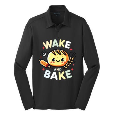 Wake And Bake Baking Silk Touch Performance Long Sleeve Polo