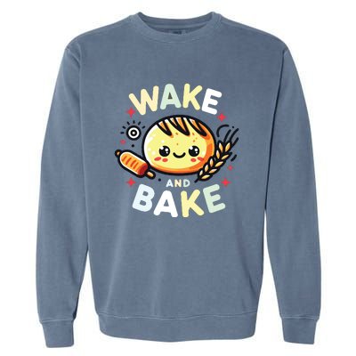 Wake And Bake Baking Garment-Dyed Sweatshirt