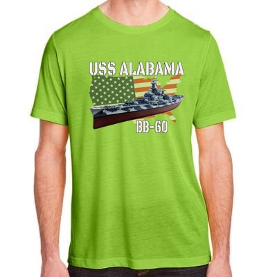 Ww2 American Battleship Uss Alabama Bb60 Warship Veterans Cool Gift Adult ChromaSoft Performance T-Shirt