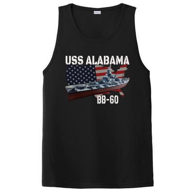 Ww2 American Battleship Uss Alabama Bb60 Warship Veterans Cool Gift PosiCharge Competitor Tank