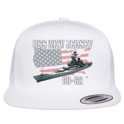 Ww2 American Battleship Uss New Jersey Bb62 Warship Veteran Flatbill Hat