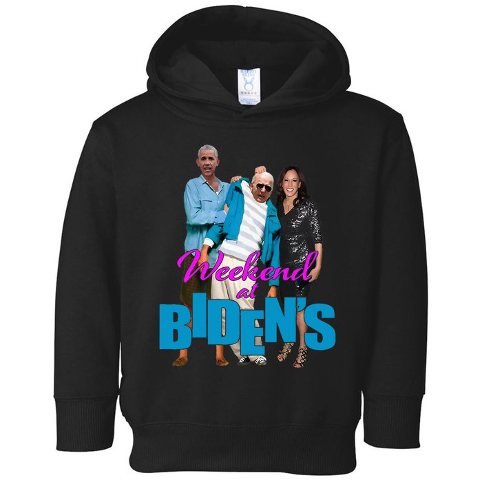 Weekend At BidenS Toddler Hoodie