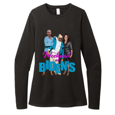 Weekend At Bidens Womens CVC Long Sleeve Shirt