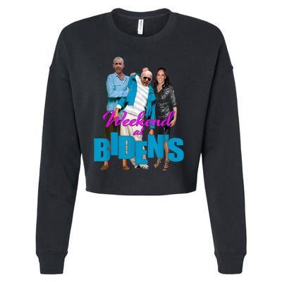 Weekend At Bidens Cropped Pullover Crew