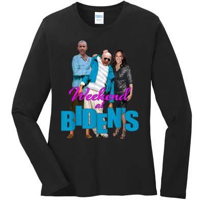 Weekend At Bidens Ladies Long Sleeve Shirt