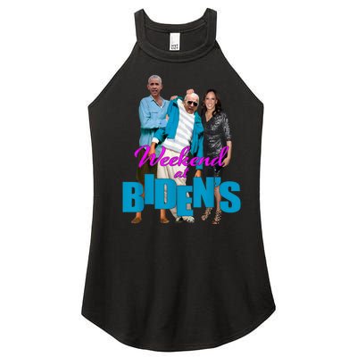 Weekend At Bidens Women's Perfect Tri Rocker Tank