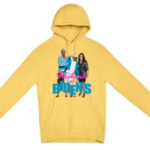 Weekend At Bidens Funny Premium Pullover Hoodie