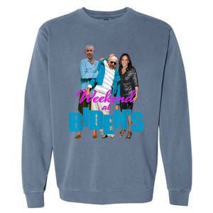 Weekend At Bidens Funny Garment-Dyed Sweatshirt