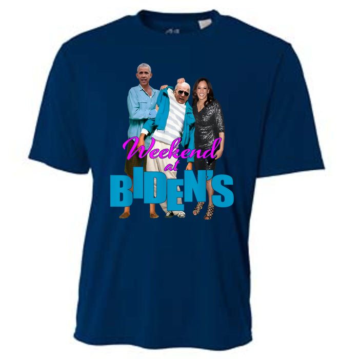 Weekend At Bidens Funny Cooling Performance Crew T-Shirt