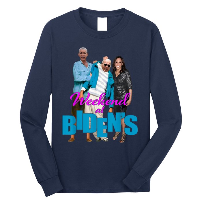 Weekend At Bidens Funny Long Sleeve Shirt