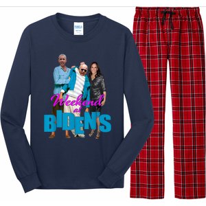 Weekend At Bidens Funny Long Sleeve Pajama Set