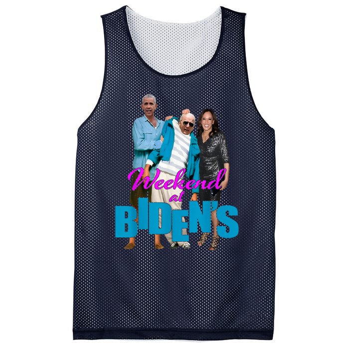 Weekend At Bidens Funny Mesh Reversible Basketball Jersey Tank