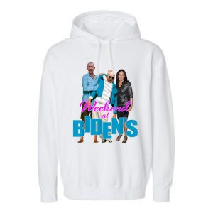 Weekend At Bidens Funny Garment-Dyed Fleece Hoodie