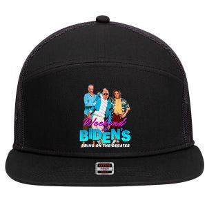 Weekend At Biden's 7 Panel Mesh Trucker Snapback Hat