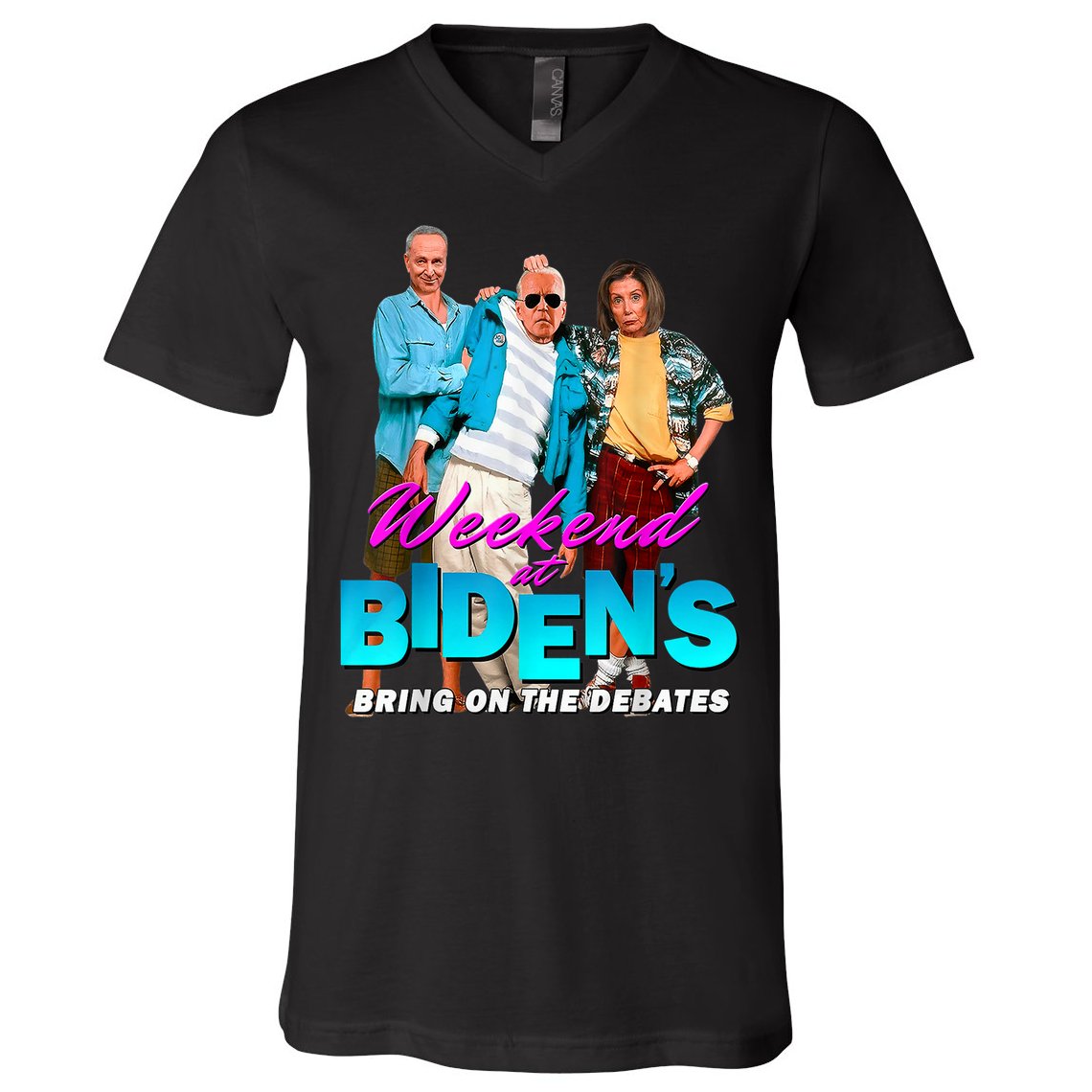 Weekend At Biden's V-Neck T-Shirt