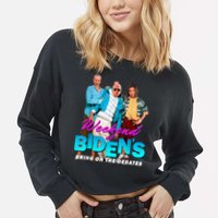 Weekend At Biden's Cropped Pullover Crew