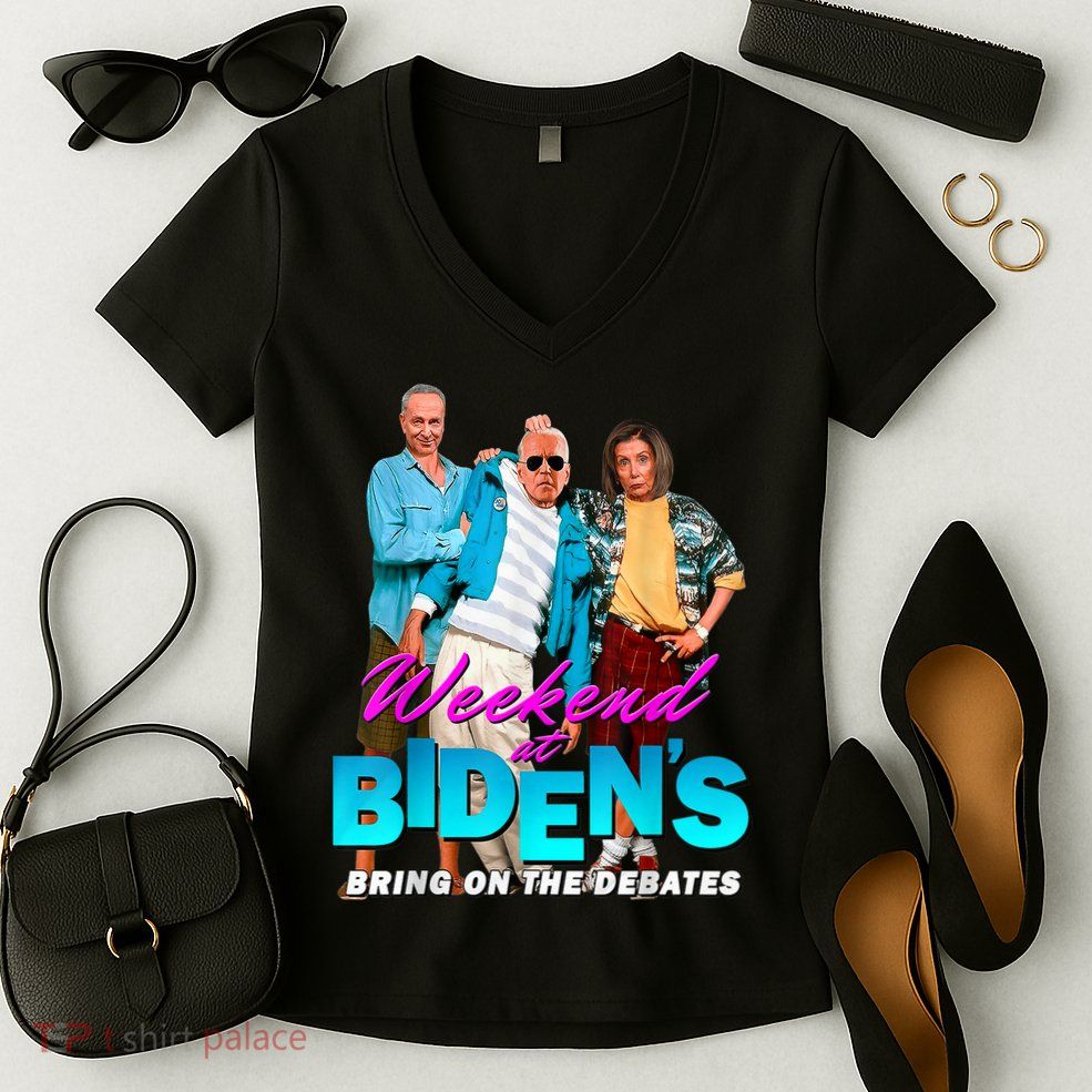 Weekend At Biden's Women's V-Neck T-Shirt