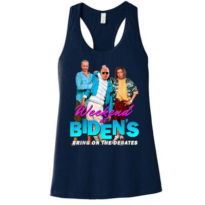 Weekend At Biden's Women's Racerback Tank