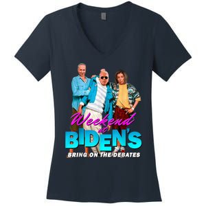 Weekend At Biden's Women's V-Neck T-Shirt