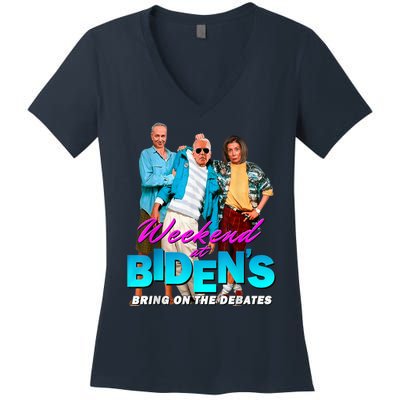 Weekend At Biden's Women's V-Neck T-Shirt