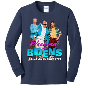 Weekend At Biden's Kids Long Sleeve Shirt