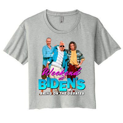 Weekend At Biden's Women's Crop Top Tee