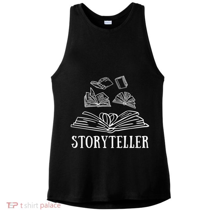 Writer Author Book Literature Publisher Great Gift Storyteller Gift Ladies PosiCharge Tri-Blend Wicking Tank