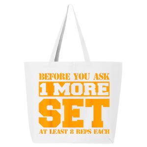 Weightlifter And Bodybuilder Statement Funny One More Set 25L Jumbo Tote