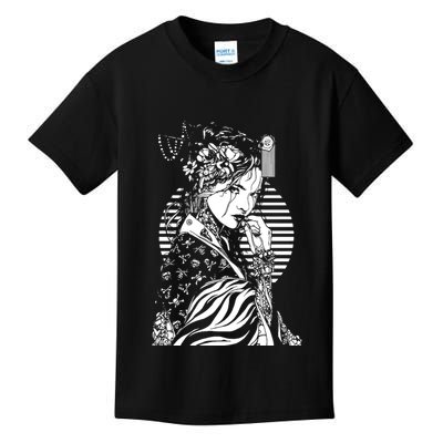 With A Beautiful Japanese Girl Symbol Of Japan Kids T-Shirt