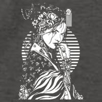 With A Beautiful Japanese Girl Symbol Of Japan Vector Backpack