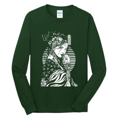 With A Beautiful Japanese Girl Symbol Of Japan Tall Long Sleeve T-Shirt