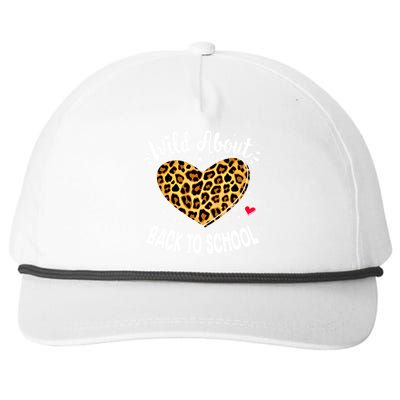 Wild About Back To School Leopard Squad Kindergarten Prefunny Giftk Cute Gift Snapback Five-Panel Rope Hat