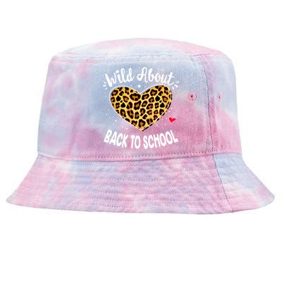 Wild About Back To School Leopard Squad Kindergarten Prefunny Giftk Cute Gift Tie-Dyed Bucket Hat