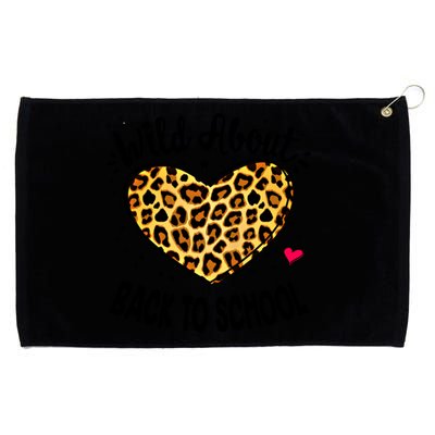 Wild About Back To School Leopard Squad Kindergarten Pregreat Giftk Gift Grommeted Golf Towel