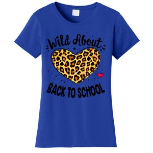 Wild About Back To School Leopard Squad Kindergarten Pregreat Giftk Gift Women's T-Shirt