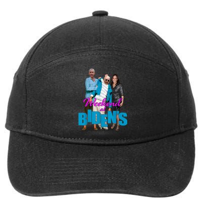 Weekend At BidenS Funny 7-Panel Snapback Hat