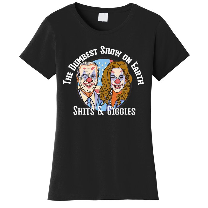 Weekend At Bidens Circus Trump Trump In Trump Time Women's T-Shirt