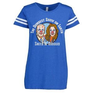 Weekend At Bidens Circus Trump Trump In Trump Time Enza Ladies Jersey Football T-Shirt