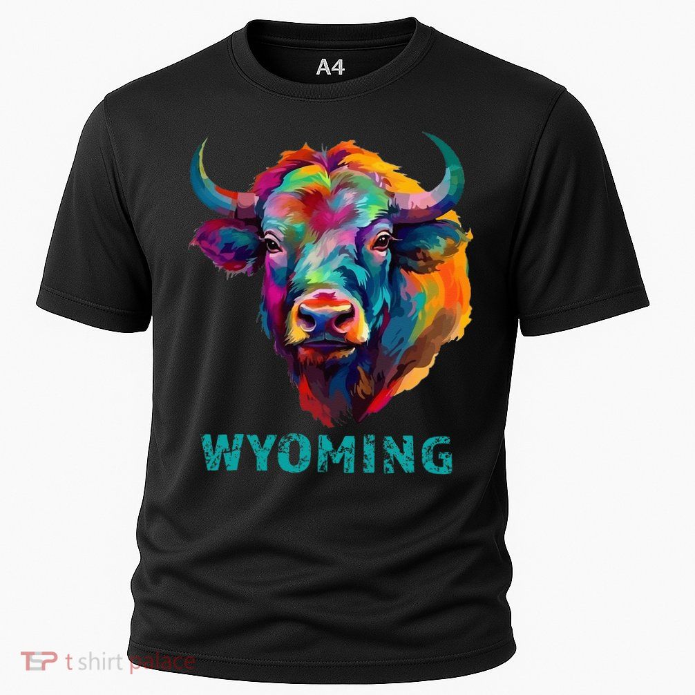 Wyoming American Bison Lover Buffalo For Men Women Souvenir Performance Shirt